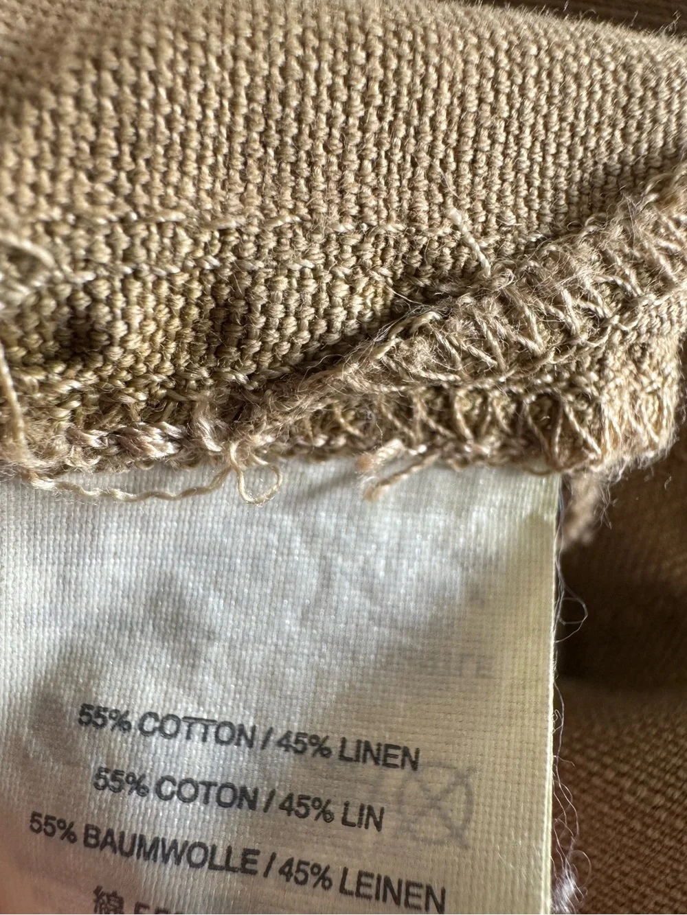 J.Crew khaki linen cotton blend lace-up cargo shift dress